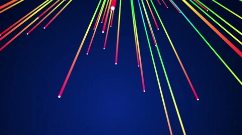 4k Multi Color Line Stream Animation Background. Stock-Footage 55319908