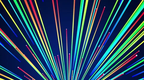 4k Multi Color Line Stream Animation Background. Stock-Footage 55319944