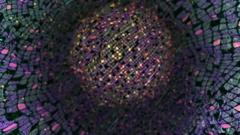 4k Multi Floating Checkers Sphere Motion Background Stock Footage 273123327