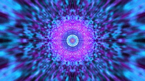 4k Multi Gradients Circle Tunnel Animation Background 스톡 동영상 295709420