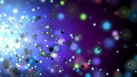 4k Multicolor Bubbles Floating Motion Background Stock Footage 273123328