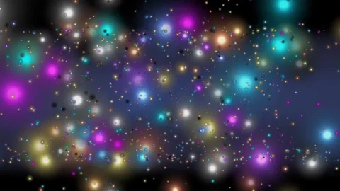 4k Multicolor Bubbles Shaking Motion Background Stock-Footage 273123333