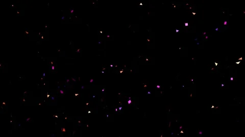 4K Multicolor Confetti Particles Falling Motion Background Loop Stock-Footage 340468896