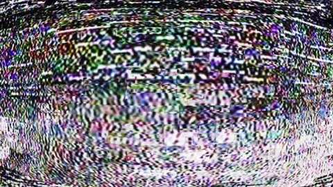 4k multicolor streaks, static interference, and pixel disintegration video b Stock Footage 297767261
