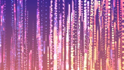 4K Multicolored motion background. Glowing dots. Vertical bright lines. Stock Footage 116421805