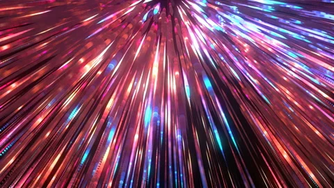 4K Multicolored motion seamless background. Glowing dots. Stock Footage 124304927