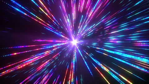 4K Multicolored motion seamless background. Glowing dots. Stock-Footage 124305200