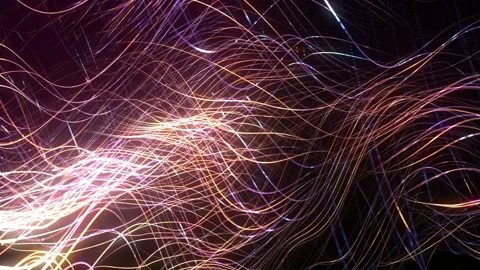 4K Multicolored seamless motion background. Glowing dots. 스톡 동영상 116423178