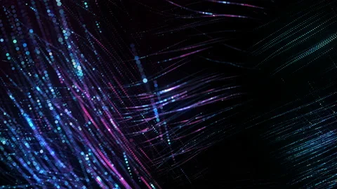 4K Multicolored seamless motion background. Glowing dots. Stock Footage 124305824