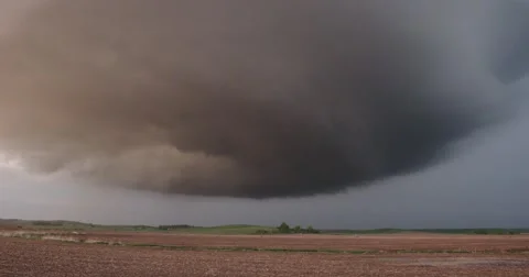 4K Multiple lightning bolts under supercell storm. Stock Footage 40401538