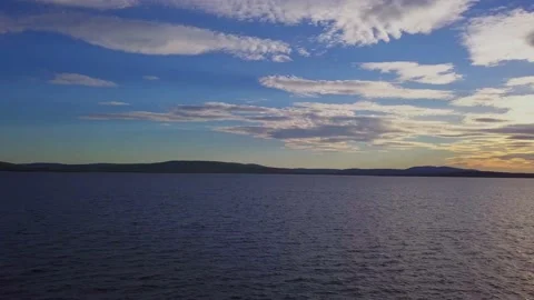 4K Murmansk region sunset Stock-Footage 142178087