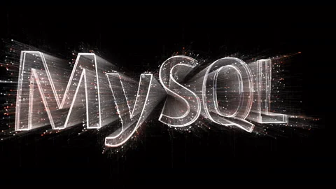 4k Mysql software development database word,Matrix binary computer code text. Stock Footage 111661083