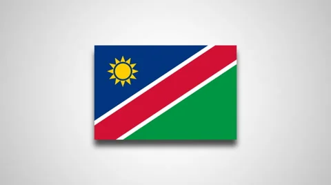 4K - Namibia country flag Stock Footage 68794842