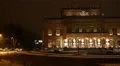 4k National theatre Braunschweig city with snow winter 4k or 4k+ Resolution
