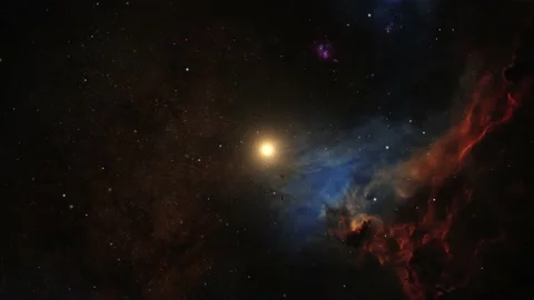 4k nebula and floating particles in the ... | Stock Video | Pond5