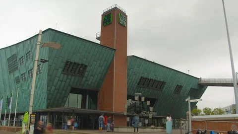 "4K Nemo Science Museum Amsterdam" Stock Footage 100860107