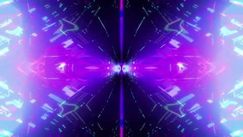 4k Neo Cyber Vj Loop Video stock 141061418