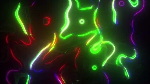4K Neon Animated Liquid Background Video stock 120902180