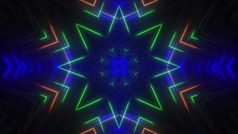 4K Neon Cyber Lines Background Video stock 120909320