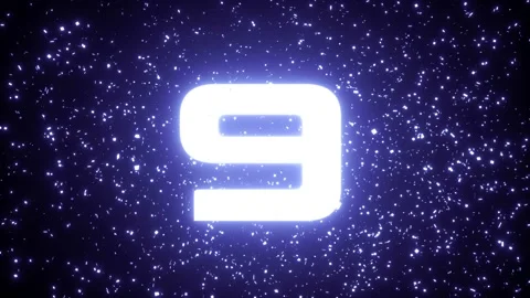 4k Neon Exploding Countdown Video stock 137353055