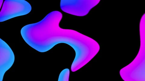 4K Neon Liquid Blob Loop | Abstract Fluid Gradient Psychedelic Background Stock Footage 320185594