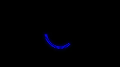 4K Neon Load Blue Stock Footage 319374990