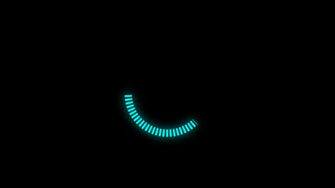 4K Neon Load Cyan Stock Footage 319375064