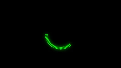 4K Neon Load Green Stock Footage 319375104