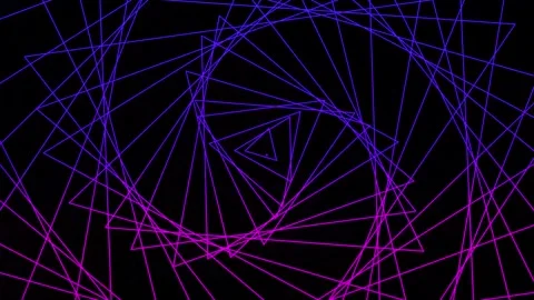 4K Neon Vortex Loop Animated Background Stock Footage 308305097