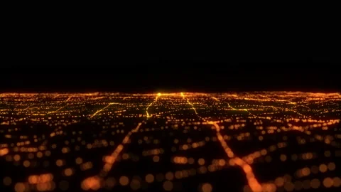 4k. NEON wireframe. Low poly grid. Glowing element Stock Footage 119729428