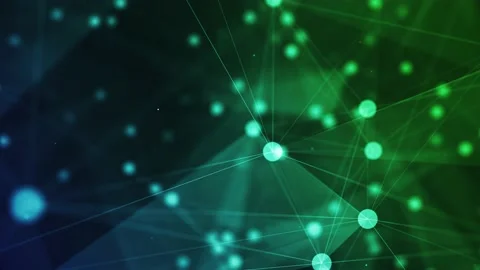 4K Network technology and plexus background(loopable) Stock Footage 155169779