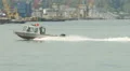 4K New Tappan Zee Bridge Construction Work Boat 4k or 4k+ Resolution