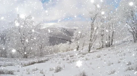 4k, New Year,christmas,3d winter background Video stock 46535745