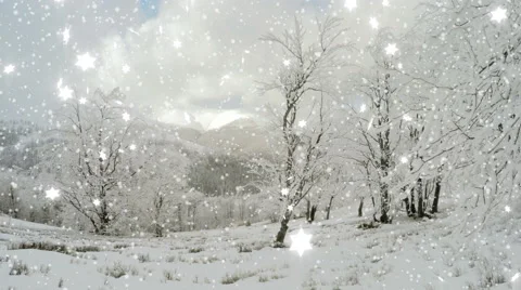 4k, New Year,christmas,3d winter background 库存影片 47002020