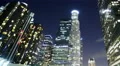 4K Night Cityscape Time Lapse 28 LA Downtown Buildings Pan R 4k or 4k+ Resolution