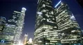 4K Night Cityscape Time Lapse 30 LA Downtown Buildings Tilt Up 4k or 4k+ Resolution