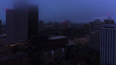 4K Night to Day Drone Time Lapse of the Bustling East Croydon Train Station .. Vídeos de archivo 247593864