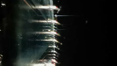4K Night road rain. Stock Footage 169689736
