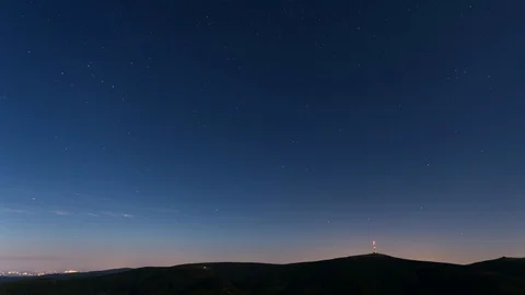4K Night sky with Noctilucent clouds Stock Footage 119121186