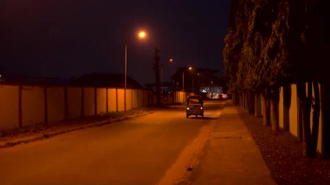4k night street Stock Footage 238705966