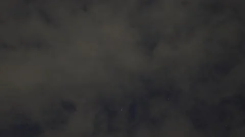 4K Night Time Lapse Cloudy Stock-Footage 65326081