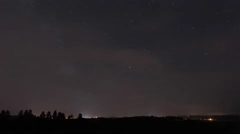 4K Night Time Lapse of Moonlit Chaotic Clouds Stock Footage 54713158