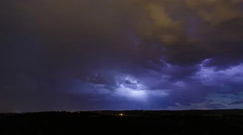 4K Night Time Lapse of Wild Lightning and Moonbeams 스톡 동영상 54715248