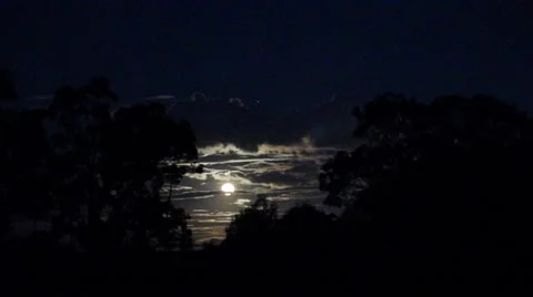 4K Night time Moon lapse 스톡 동영상 50546340