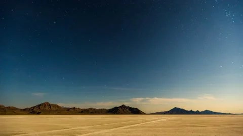 4K night time timelapse Great SaltLake Flats Stock Footage 41762463