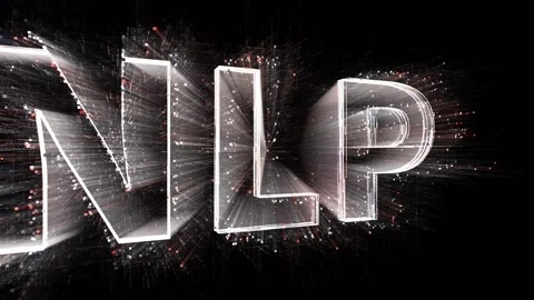 4k NLP word cloud,Natural language processing,binary computer code. Stockbeeldmateriaal 234758251