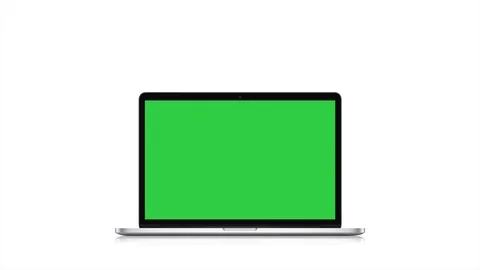 4K No Name Blank Screen Laptop Computer. Business Notebook, White Background Vidéo 76942423