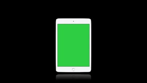 4K No Name White Tablet Computer, Modern Touch Screen Computer Device Video stock 76777476