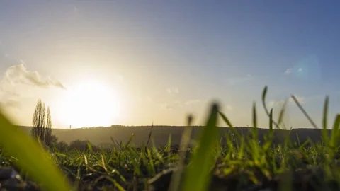 4K Normandy landscape and sunset Timelapse Video stock 84831951