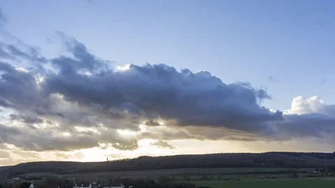 4K Normandy landscape and sunset Timelapse Video stock 84974673